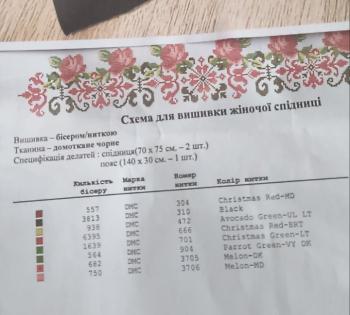 Заготовка спідниці з поясом