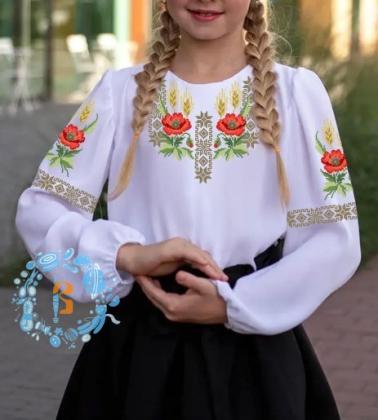 Заготовка дитячої блузки Д-135  Бісерок