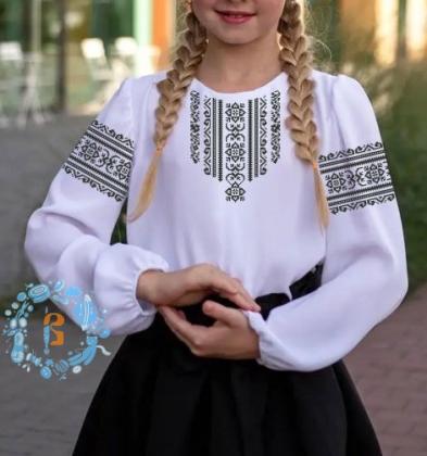 Заготовка дитячої блузки Д-143  Бісерок