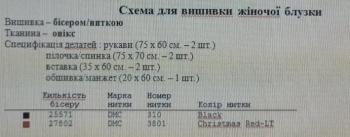Заготовка блузки