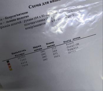 Заготовка блузки