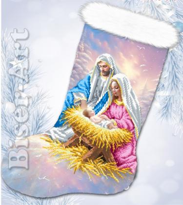 Новорічний чобіток 23033 Biser-Art