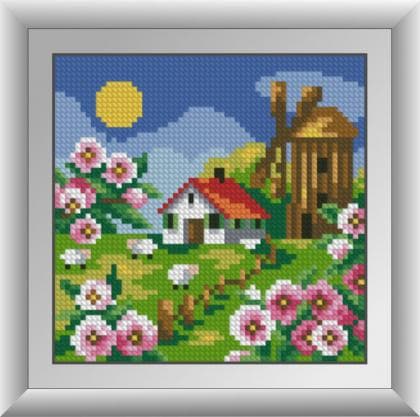 Млин з мальвами 30677M Dream Art
