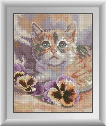 Кошеня з фіалками 31012 Dream Art