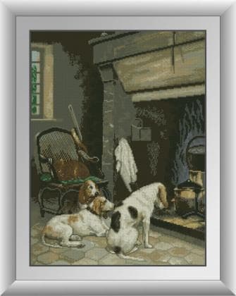 Собаки біля каміна 31023 Dream Art