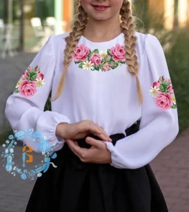 Заготовка дитячої блузки Д-311-1 Бісерок