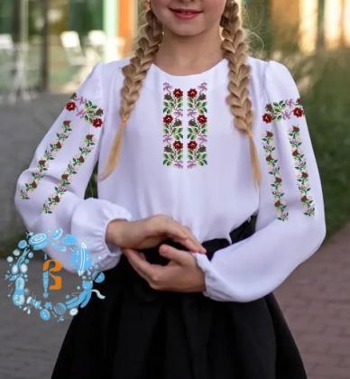 Заготовка дитячої блузки Д-313-1 Бісерок