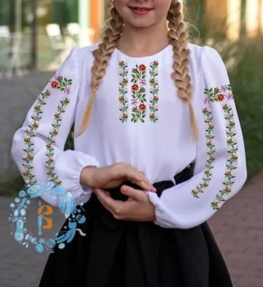 Заготовка дитячої блузки Д-313-2 Бісерок