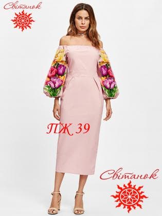 Заготовка  плаття ПЖ-39 Світанок