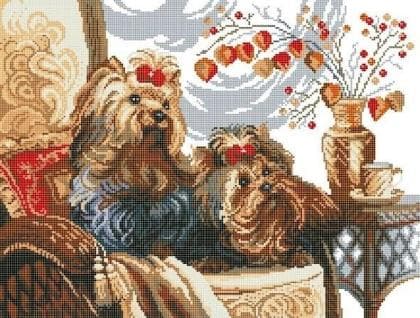 Песики на дивані 50-206 Бісерок
