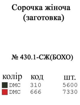 Заготовка блузки
