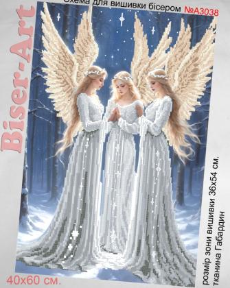 Білосніжні ангели А3038 Biser-Art