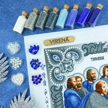 Тайна вечеря в сріблі та синьому кольорі