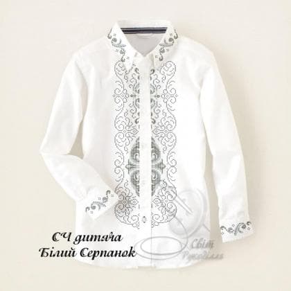 Заготовка для сорочки СЧ-Д Білий серпанок Стібок