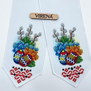 Бант на кошик Великодній з бусинами