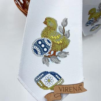 Бант на кошик Великодній з бусинами
