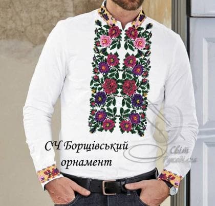 Заготовка для сорочки  СЧ Борщівський орнамент Стібок