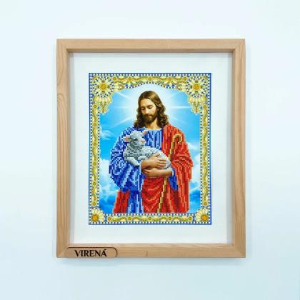 Ісус з ягням в золоті А4Р-679 VIRENA