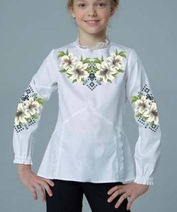 Заготовка дитячої блузки Д-048 Бісерок