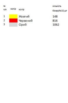 Заготовка камізельки