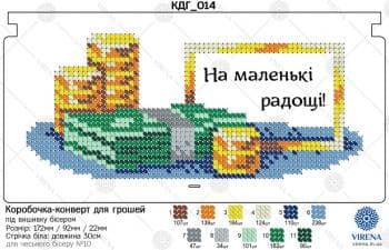 Коробочка-конверт для грошей "На маленькі радощі!"