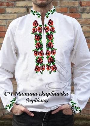 Заготовка для сорочки  СЧ Мамина скарбничка червона Стібок