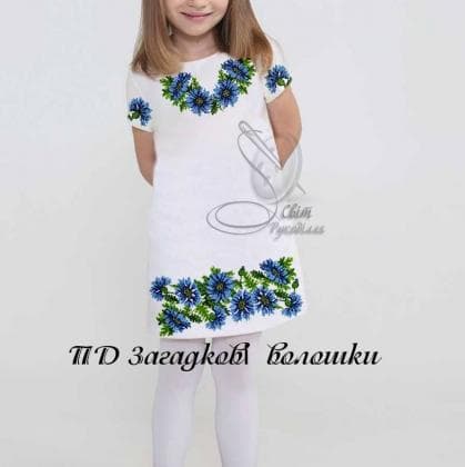 Плаття підліткове ПП Загадкові волошки Стібок