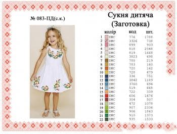 Заготовка дитячого плаття 