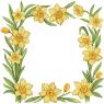 Заготовка для скатертини  Квітучі нарциси