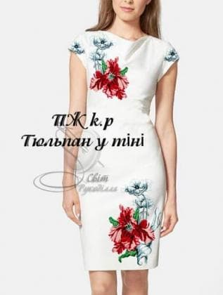 Заготовка плаття ПЖКР Тюльпан у тіні Стібок