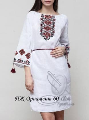 Заготовка плаття ПЖ Орнамент 60 Стібок