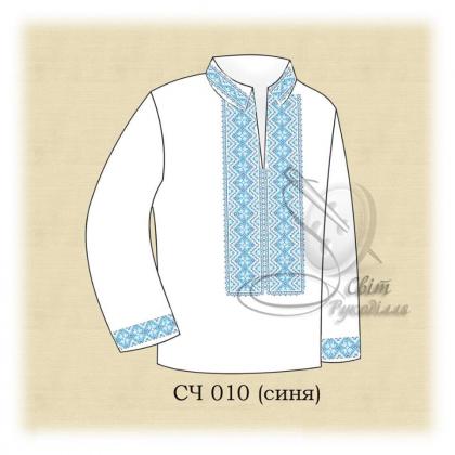 Заготовка для сорочки СЧ-010 синя Стібок