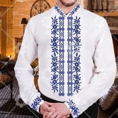Заготовка для сорочки СЧ-200-2 синя Гармонія