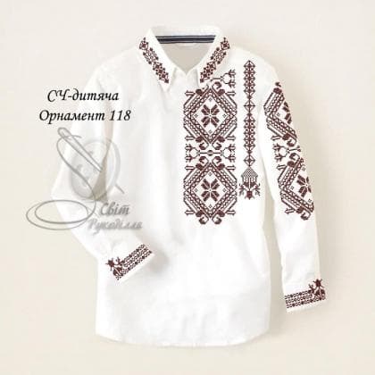 Заготовка для сорочки СЧ-Д Орнамент-118 Стібок
