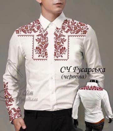 Заготовка для сорочки СЧ Гусарська (червона) Стібок