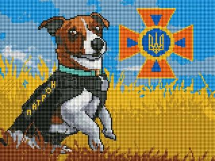 Пес Патрон ST482 Алмазна мозаїка IF
