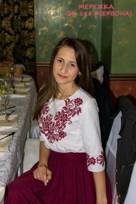 Заготовка  блузки СЖ-188 Червона Квітуча країна