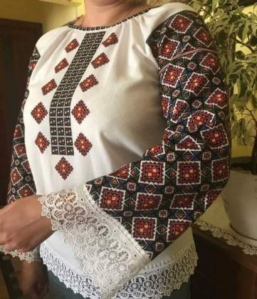 Заготовка для блузки СЖ Борщівські мотиви 57 Гармонія