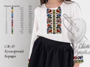 Заготовка дитячої блузки