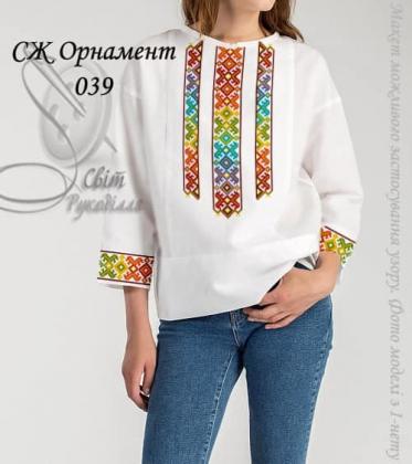 Заготовка для блузки СЖ Орнамент 039 Стібок