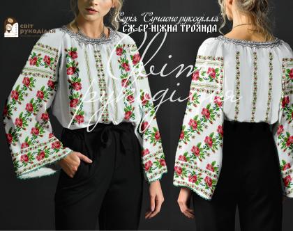 Заготовка для блузки СЖ-СР Ніжна троянда Стібок
