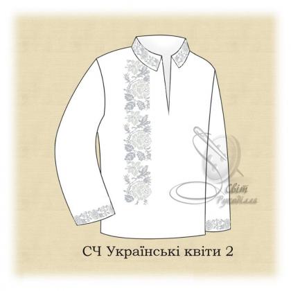 Заготовка для сорочки  СЧ Українські квіти 2 Стібок