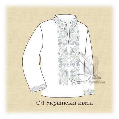 Заготовка для сорочки  СЧ Українські квіти  Стібок