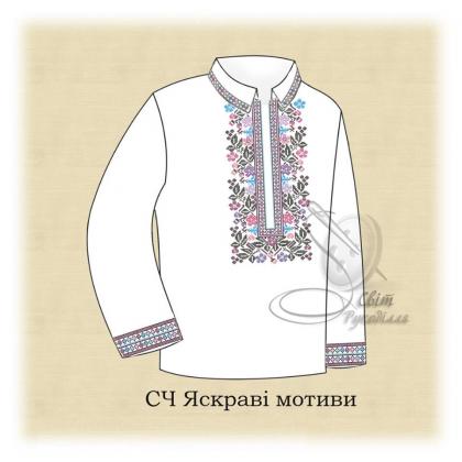 Заготовка для сорочки  СЧ Яскраві мотиви Стібок