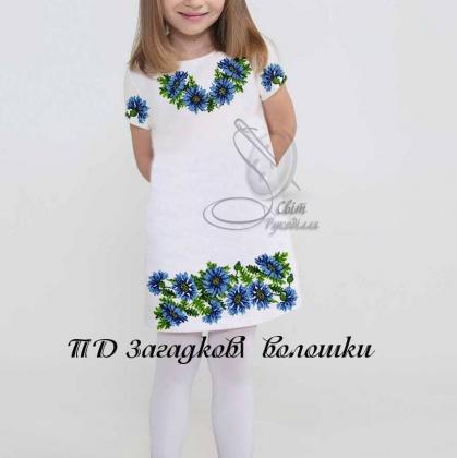 Заготовка плаття ПД  Загадкові волошки Стібок