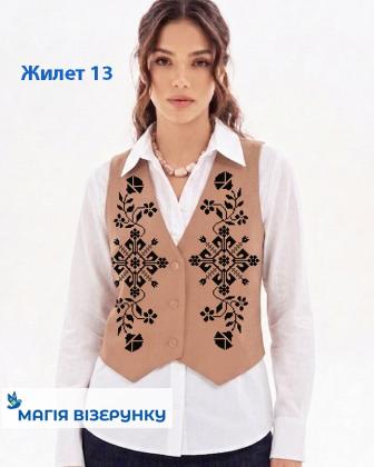 Заготовка жилета Жилет для вишивки 13 Магія Візерунку