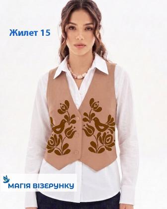 Заготовка жилета Жилет для вишивки 15 Магія Візерунку