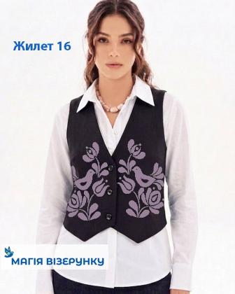 Заготовка жилета Жилет для вишивки 16 Магія Візерунку